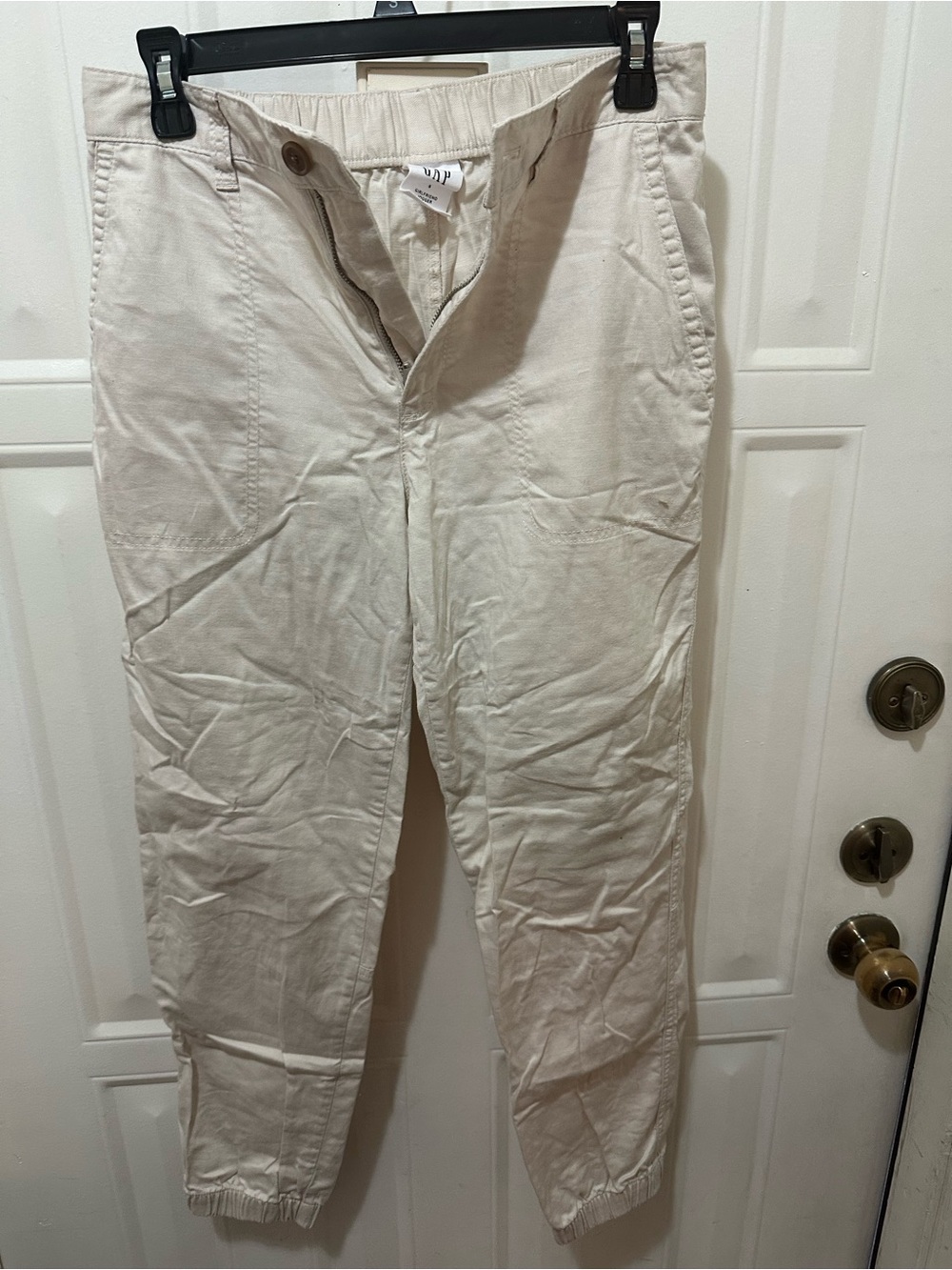 GAP Cream Elastic Cuff Women’s Track Joggers